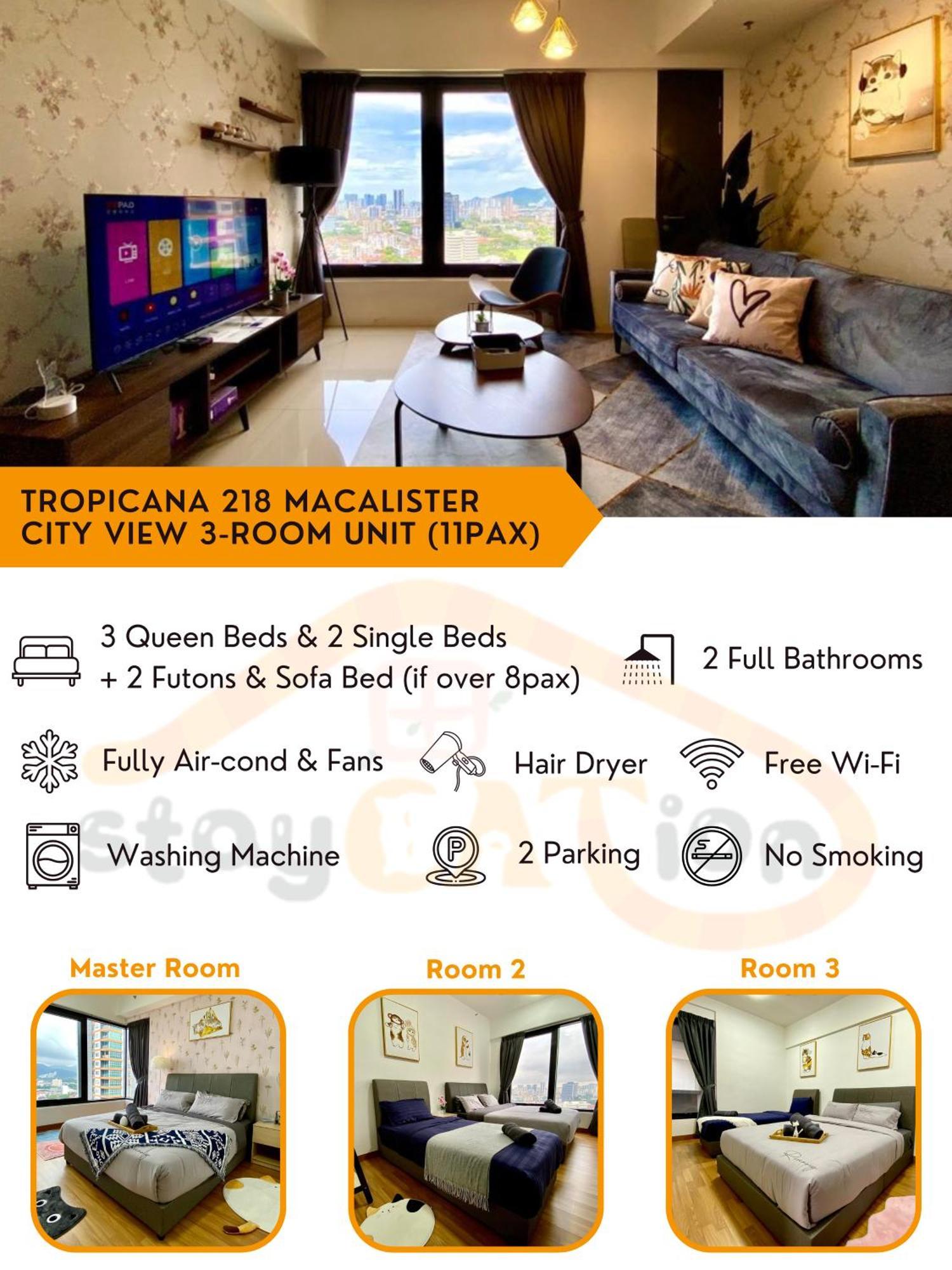 Tropicana 218 Macalister Sea & City View By Staycation Homestay George Town Exterior foto